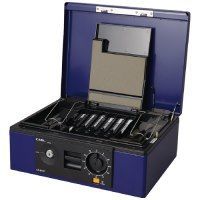 キャッシュボックス CB-8770-B ブルー A4 カール事務器