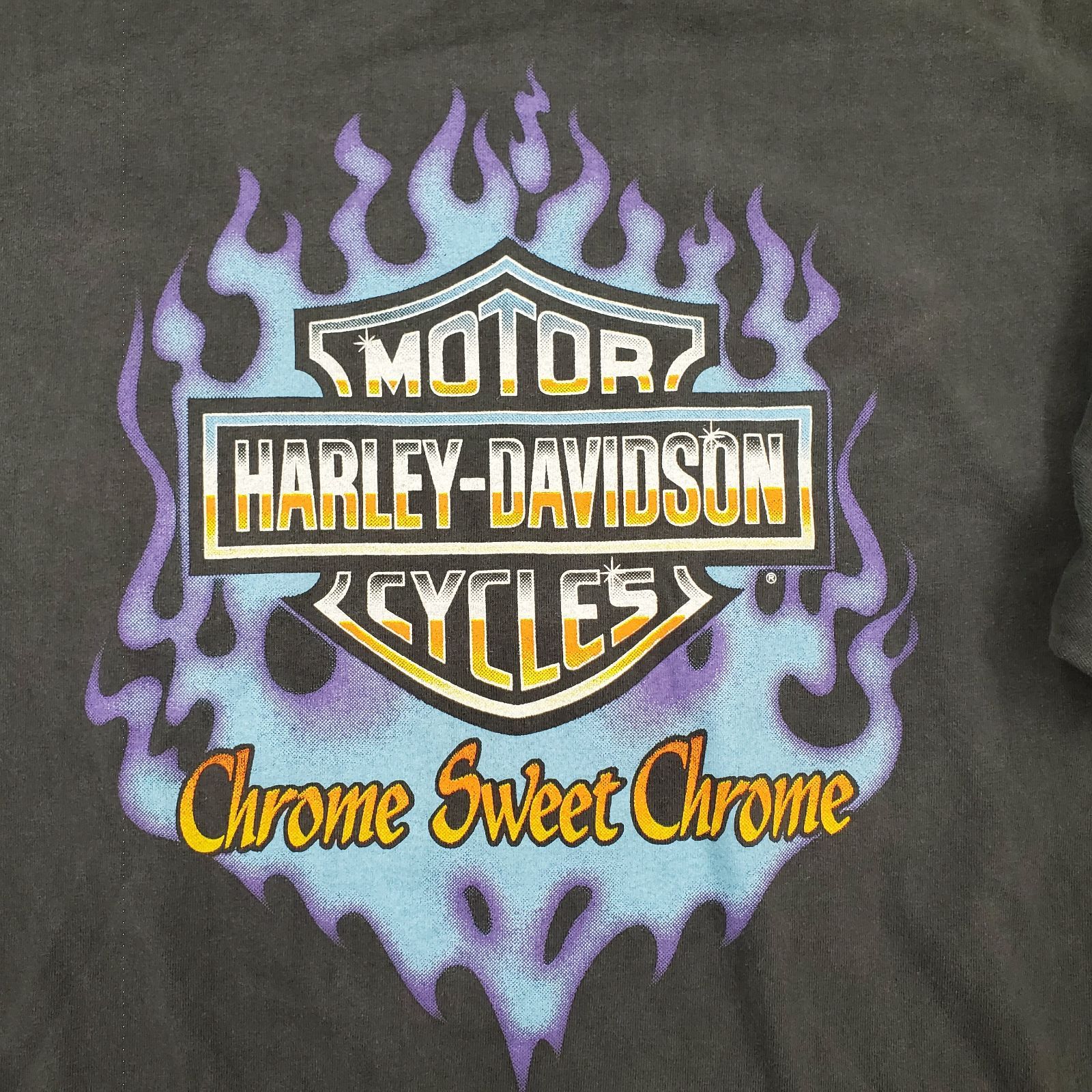 【激レア】Lサイズ HARLEY CHROME SWEET 黒ハーレー フレイム 激レア】Lサイズ HARLEY CHROME SWEET 黒ハーレー フレイム