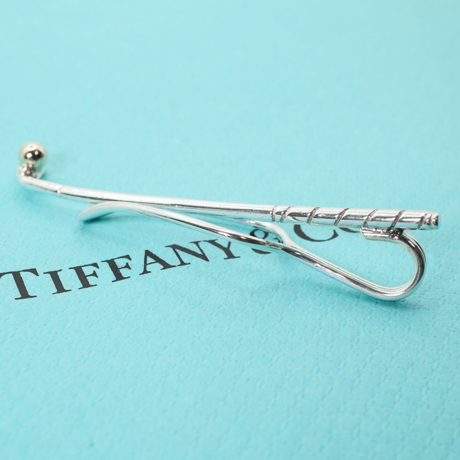 美品 希少 Tiffany & Co. ゴルフクラブネクタイピン 極美品 ティファニー ゴルフ コンビ ネクタイピン/25-762S