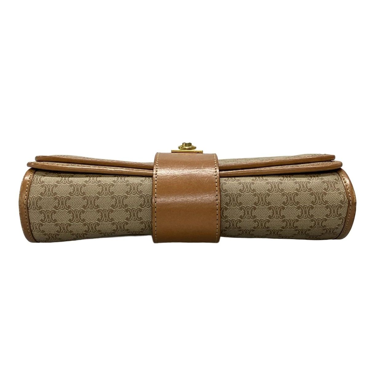 ✨【美品】✨CELINE セリーヌ ショルダーバッグ マカダム ベージュ レザー CELINE セリーヌ ショルダーバッグ マカダム レザー ベージュ系