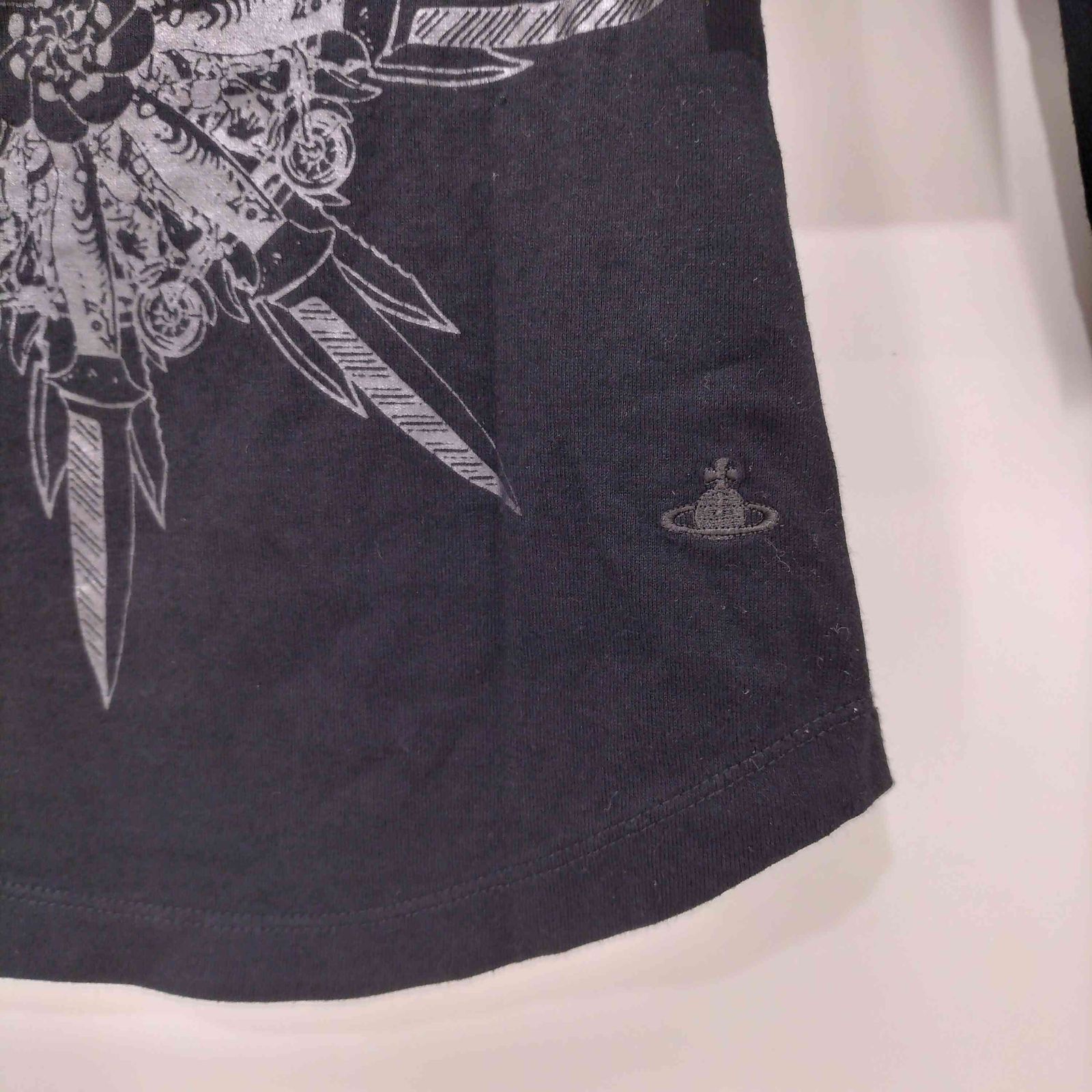 Vivienne Westwood プリントtシャツ ロゴ刺繍 Uネック 【公式通販】