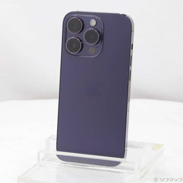 中古品〕 iPhone14 Pro 256GB ディープパープル MQ1E3J／A SIM