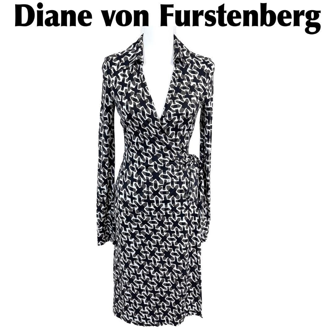 美品 Diane von Furstenberg ラップワンピース シルク 4 - メルカリ
