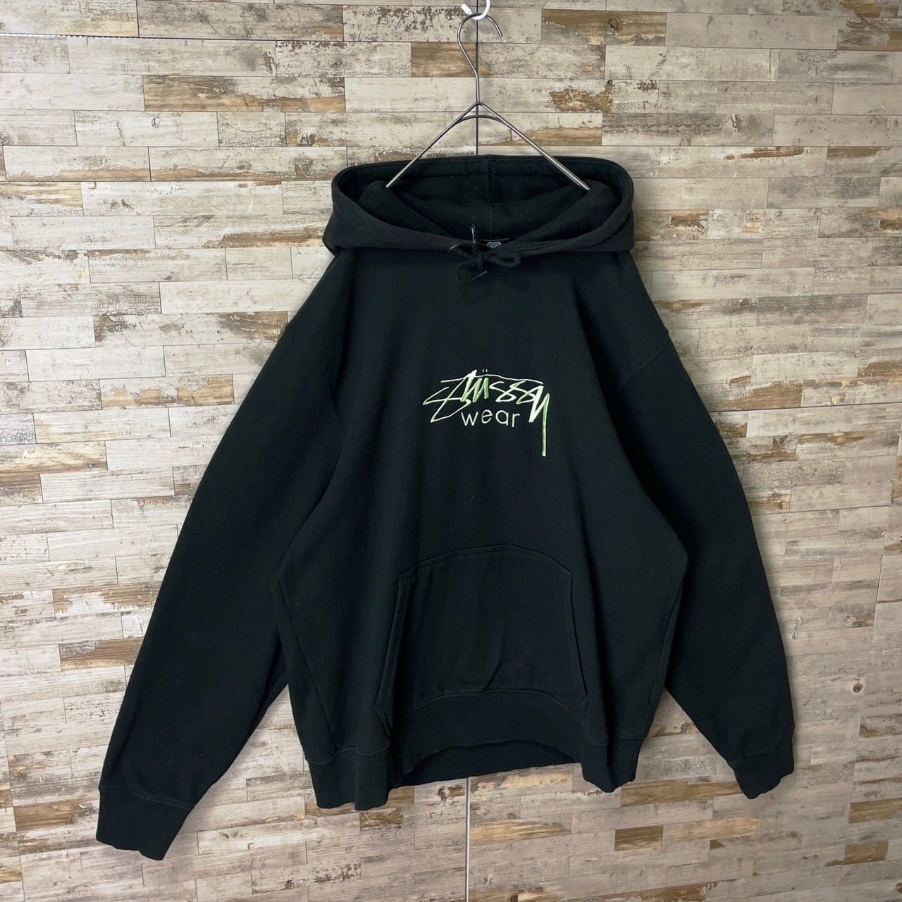 02311【希少XLサイズ】ステューシー / stussy ☆センター刺繍ロゴ 