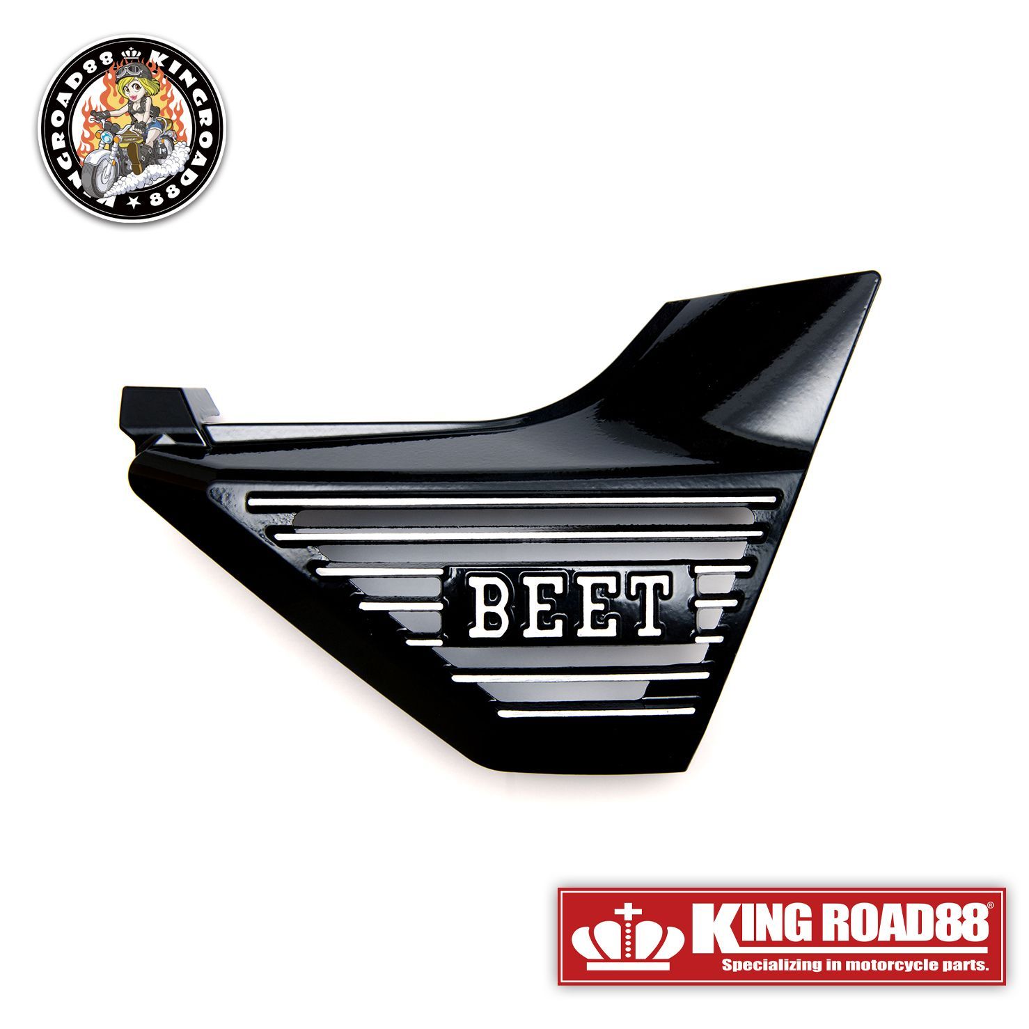 ZRX400 ZR400E KingRoad88 | アルミ|BEETタイプ|ブラック|アルフィン|サイドカバー WWW_NOITHATQUANGTHANH_NET