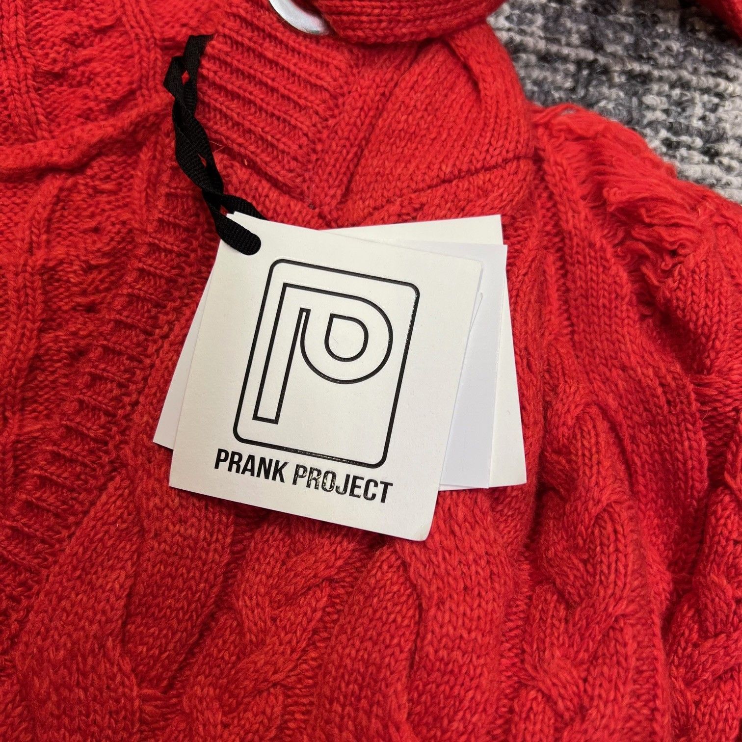 参考上代23100円 未使用品 PRANK PROJECT Alpaca Shaggy Knit Vest