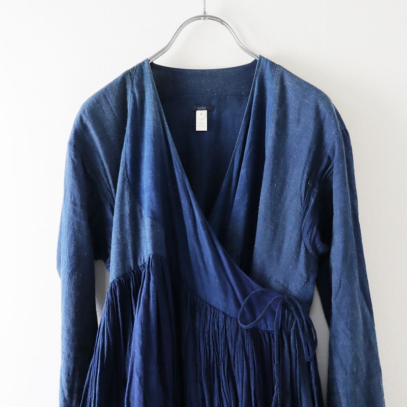 ドーサ DOSA インディゴ染 カディコットン ラバリジャケット 2/ブルー  