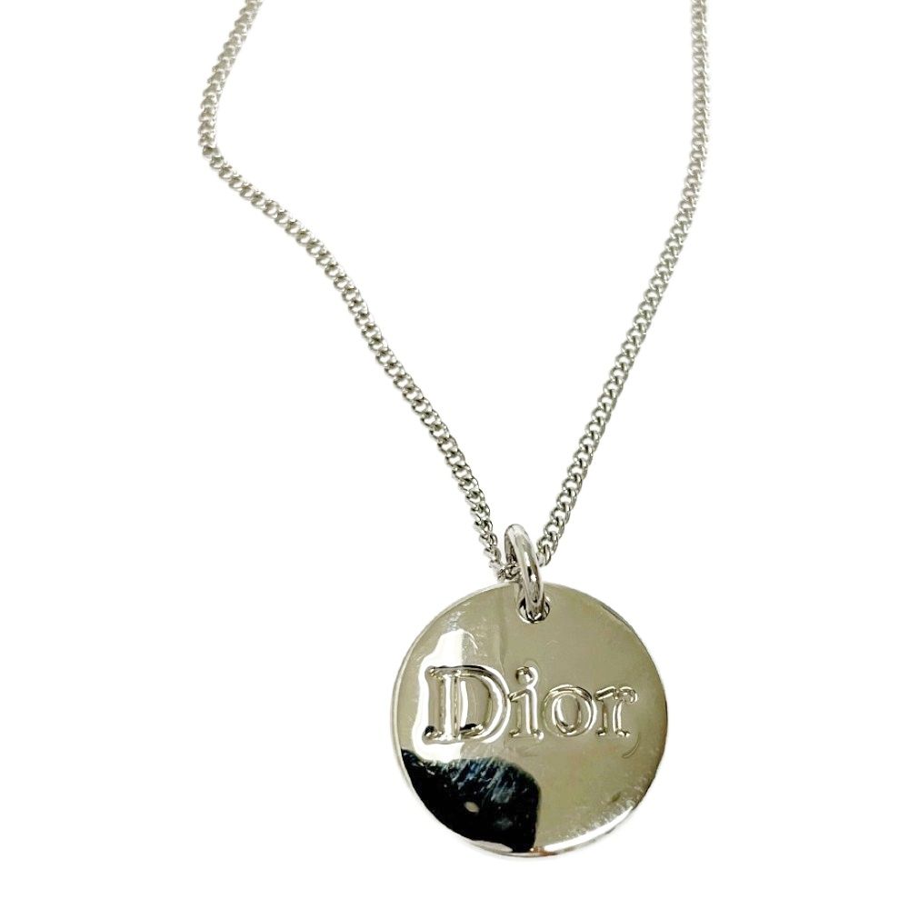 中古】【箱付き】 Dior ディオール メタル ラウンド DIORロゴ