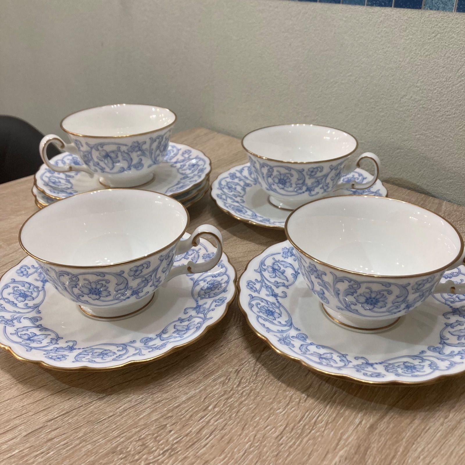 Noritake ノリタケ スタジオコレクション カップ4客&ソーサー6枚 