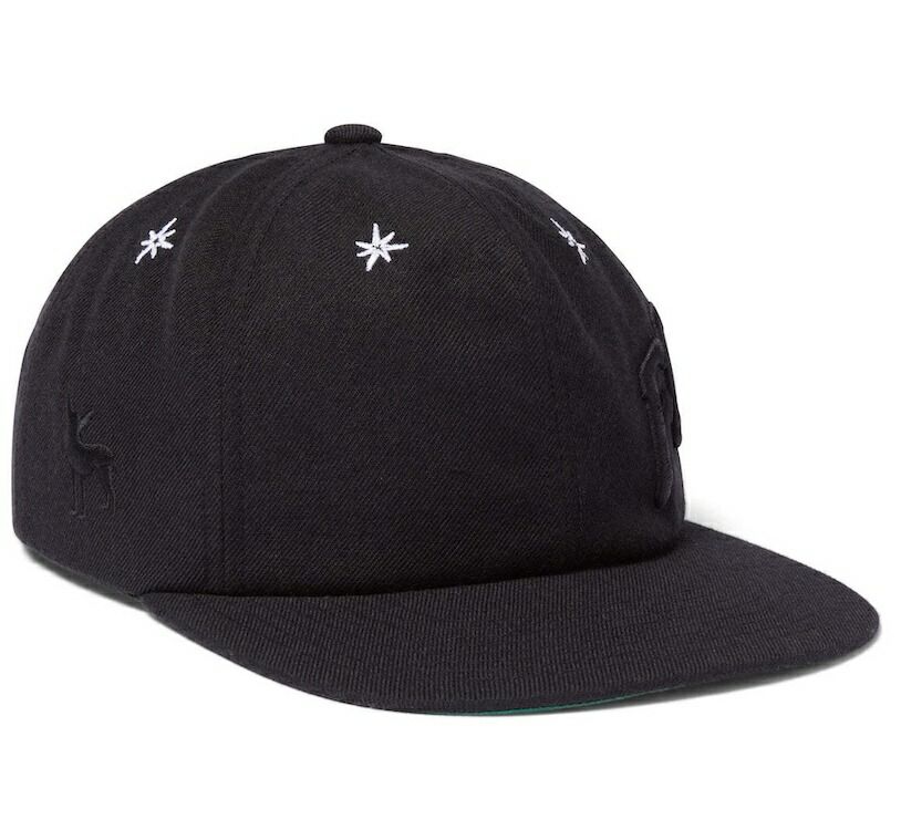 HUF 20th Forever 6 Panel Hat Cap Black キャップ 送料無料