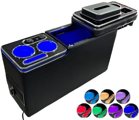 AuoKeerヴォクシー適用 ノア エスティマ適用 エスクァイア適用 コンソールボックス 呼吸ランプ 七色変換 トヨタに適用 アームレストコンソール 80系 70系 60系 NOAH適用 VOXY適用 LED付き USBポート 取付簡単