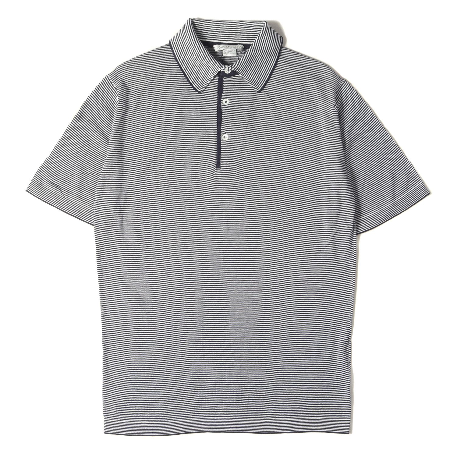 ジョンスメドレー ポロシャツ グレー Mサイズ JOHN SMEDLEY｜ジョン
