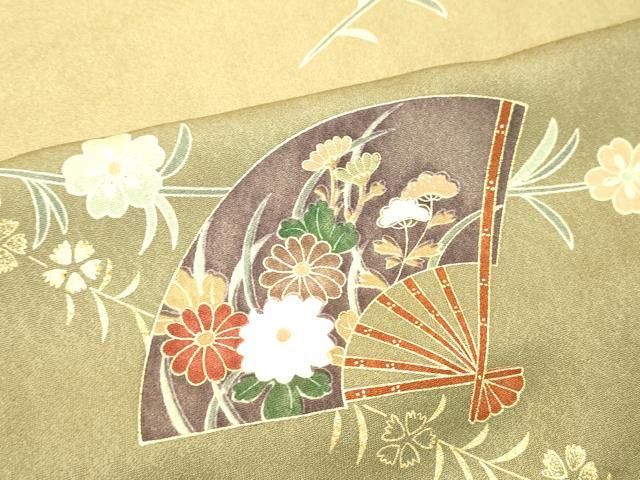 平和屋着物○訪問着 作家物 南天草花文 暈し染め 金彩 正絹 逸品  