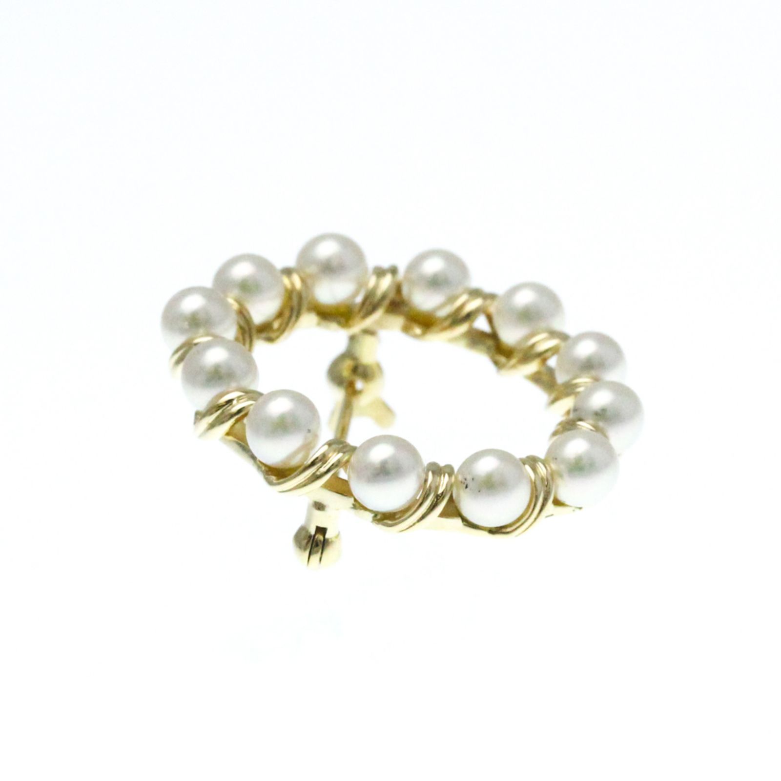 ミキモト(Mikimoto) パール ブローチ 14金イエローゴールド 真珠