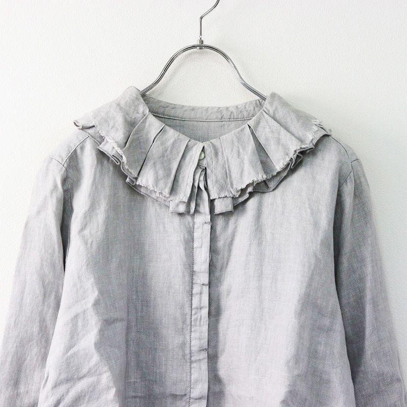 2022AW ネストローブ nest Robe リネン天然染め ラッフルカラー