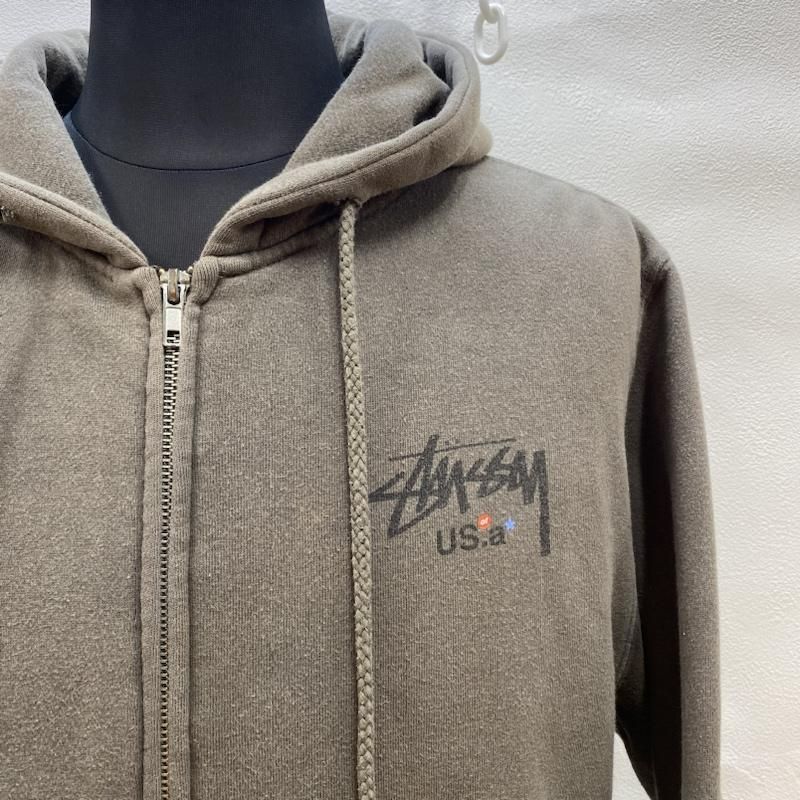 STUSSY / ジップアップパーカー / ワンポイントロゴ / S - メルカリ