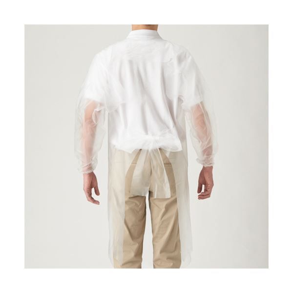 見込みの持てる 川西工業ポリエチ袖付エプロン フリーサイズ クリア 4442 1セット 200枚 10枚×20箱 品質保証で、高速配送！