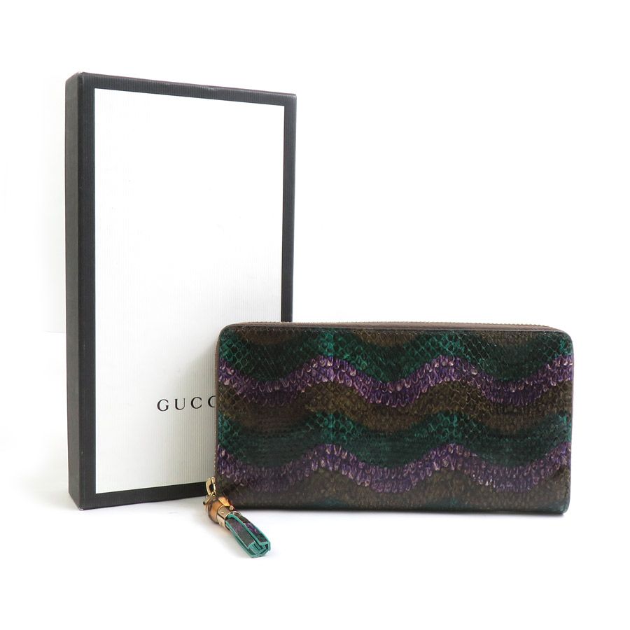 ◾️グッチ gucci ラウンドファスナー グッチ GUCCI ラウンドファスナー長財布 307984 - メルカリ