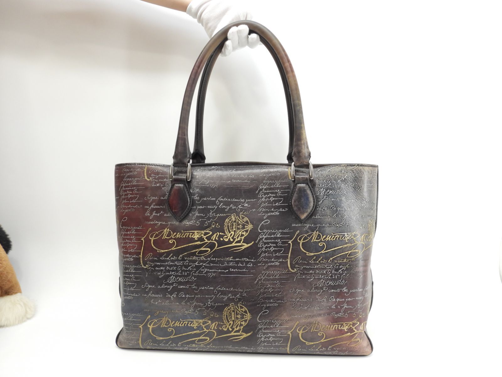 ベルルッティ トゥジュール 金銀パティーヌカリグラフィ レザー