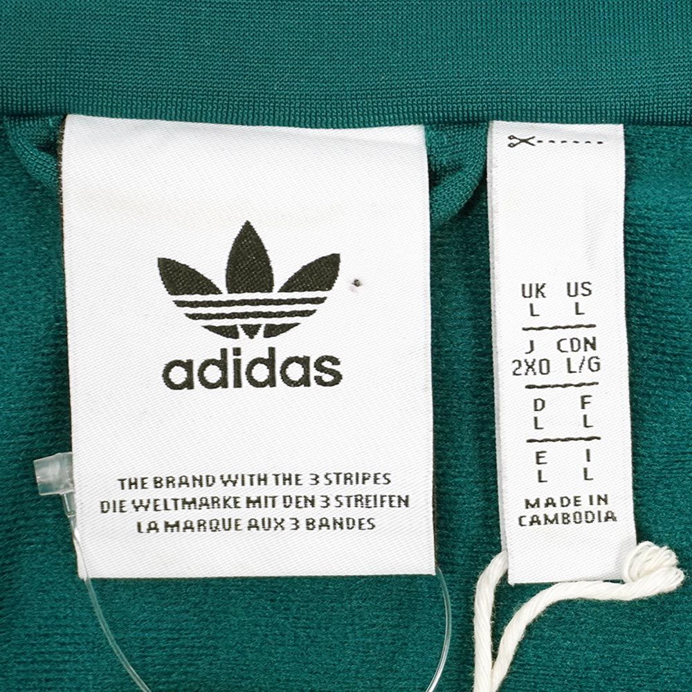 アディダス adidas 00s 2000年代 Y2K トラックジャケット ジャージ トレフォイル ロゴ 刺繍 定番 ATP USA ヴィンテージ アメリカ 古着 メンズ コート ジャケット グリーン 緑 L