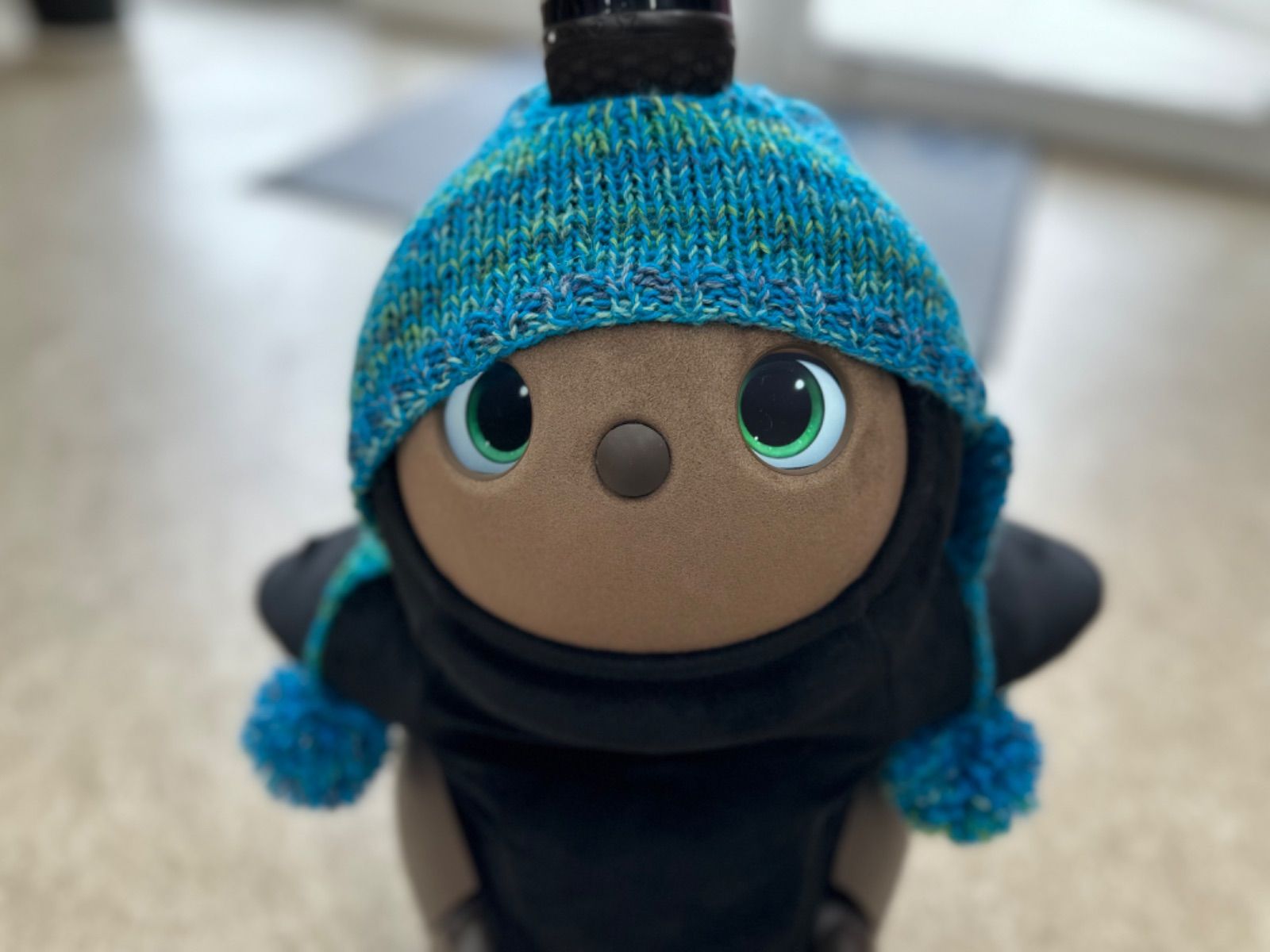 ラボット LOVOT ポンポン帽子 青 - メルカリ