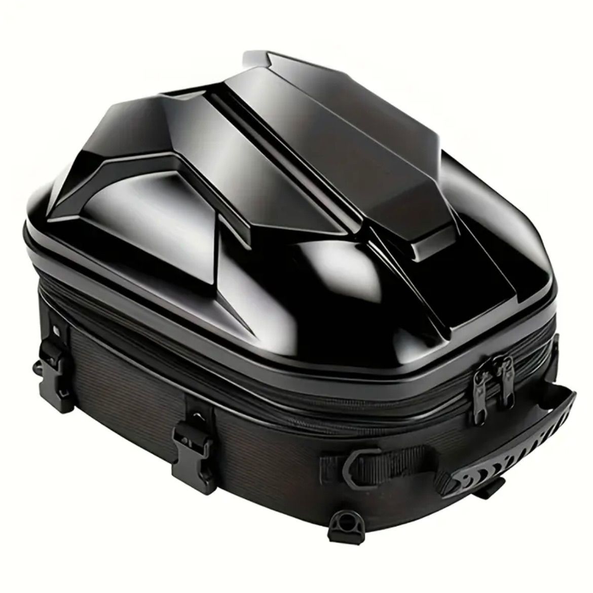 バイク トランク ヘルメットバッグ 防水 オートバイ 荷物 後部座席 パックバックパック 15L-20L カーボンファイバーカラー 旅行 アウトドア 防水設計 ツアーテールボックス ハードシェル リア