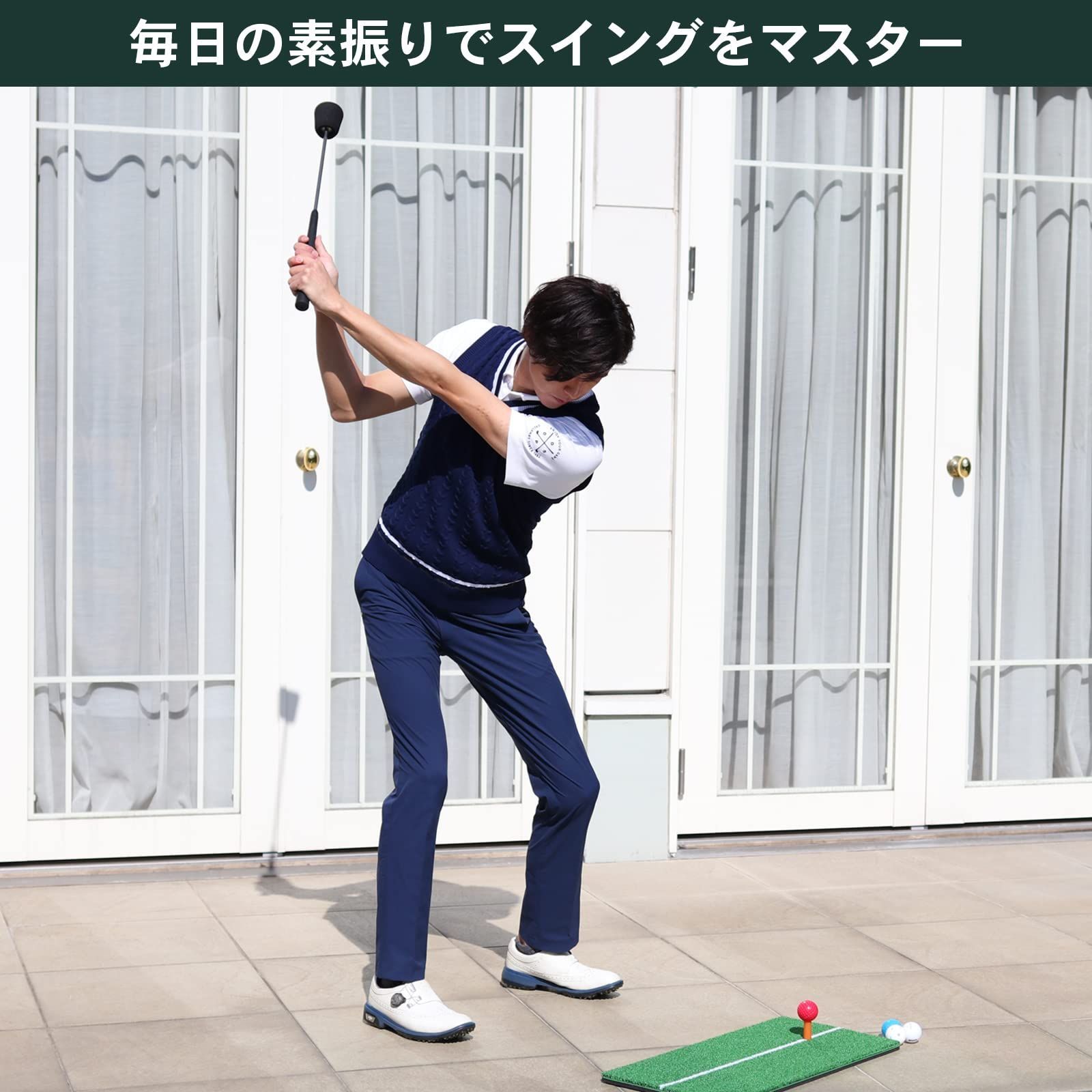 Tabata(タバタ) ゴルフ 素振り トレーニング 練習器具 スイング練習機