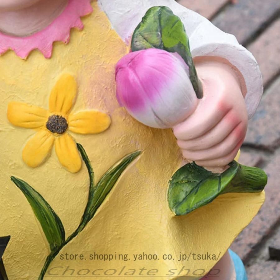 置き物 女の子 オーナメント 男の子 置物 オブジェ ガーデニング 工芸品 ギフト プレゼント 防水 屋外装飾 庭オブジェ ガーデンオブジェ 庭 STEELWINDOWSANDDOORS_COM