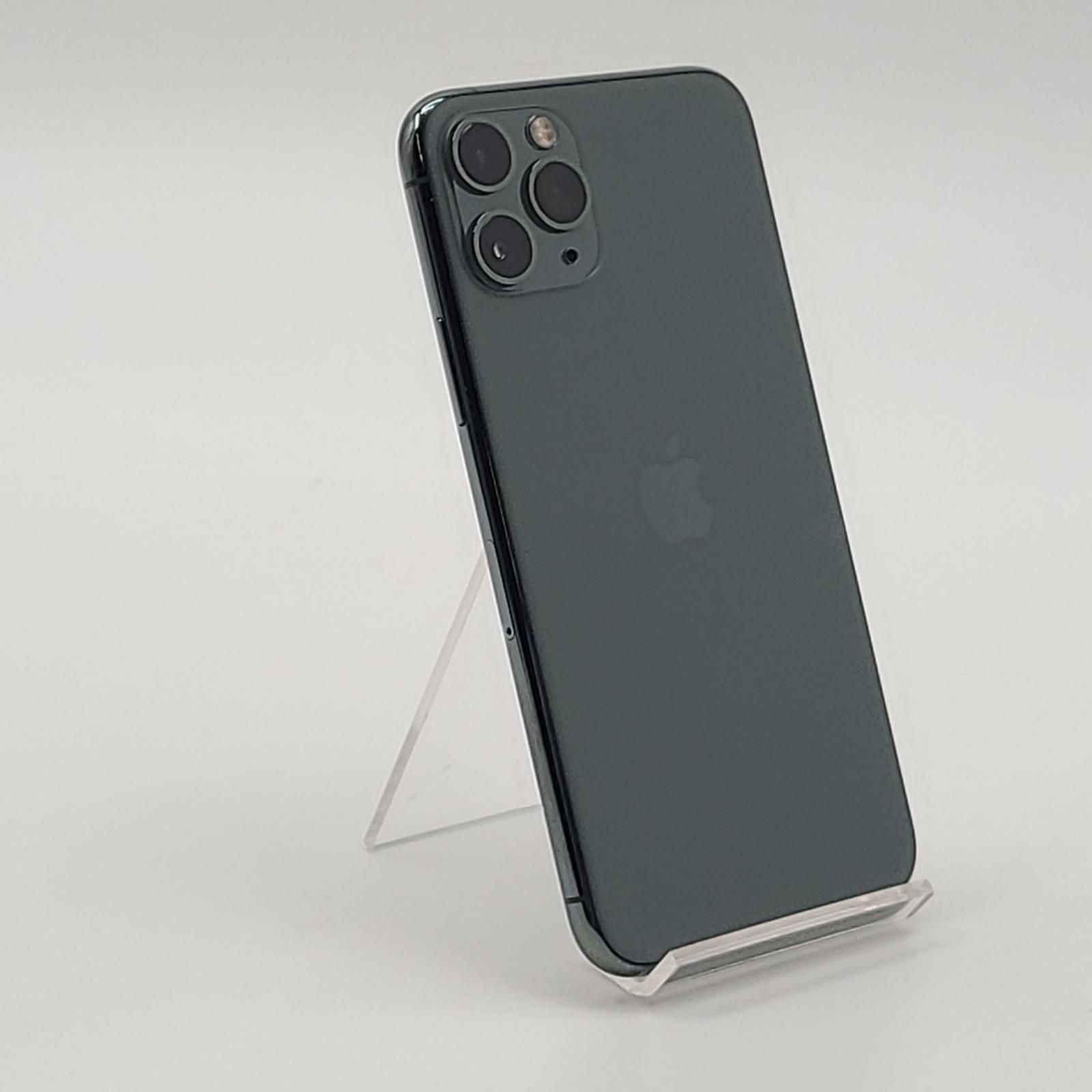 【全額返金保証】【最速発送】Apple iPhone 11 Pro 256GB ミッドナイトグリーン docomo SIMフリー 動作確認済 77% 白ロム