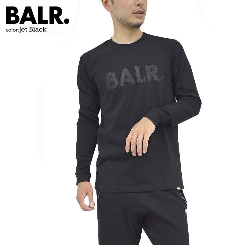 BALR ボーラー ストレートボーラーサテンエンブロロングスリーブT