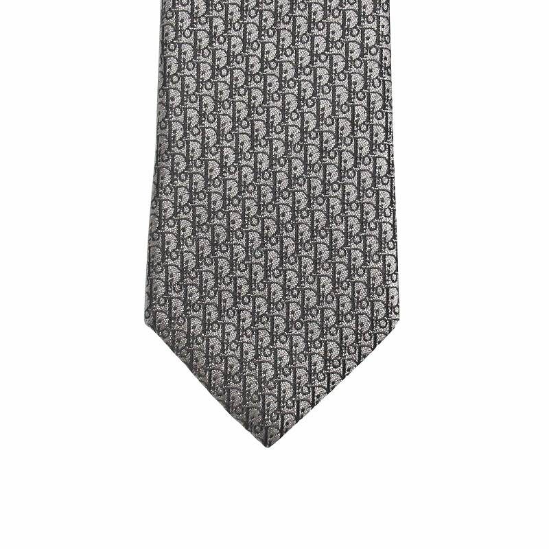 【極美品】Dior ディオール トロッター オブリーク ネクタイ ナロータイ 3600✨極美品✨ディオールオム ネクタイ ナロータイ トロッター