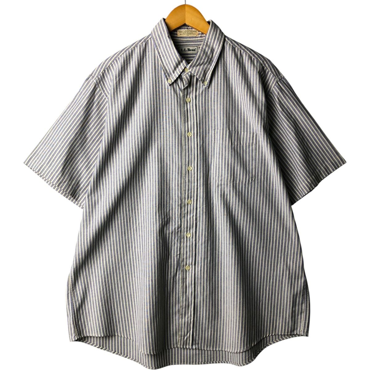 古着 80~90年代 エルエルビーン L.L.Bean マルチストライプ 半袖 