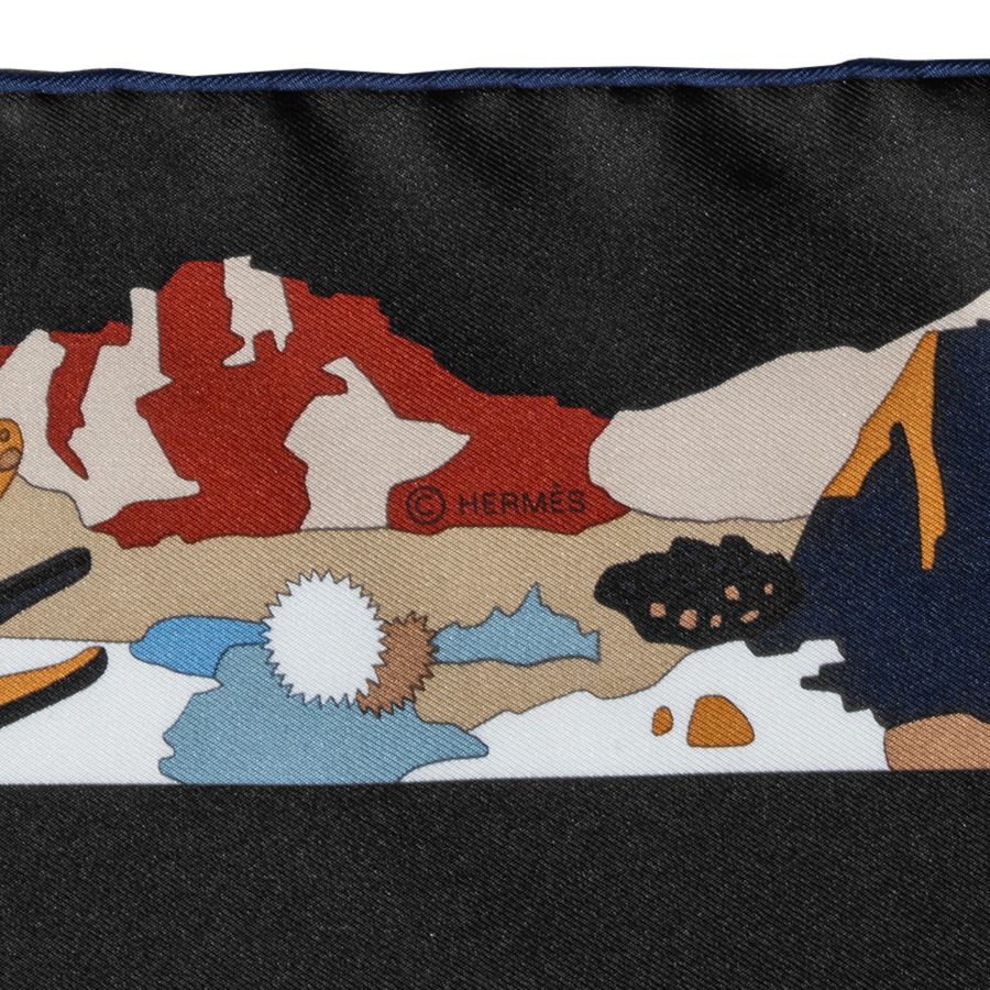 エルメス　カレ90 エルメスストーリー　黒 カレ 90 《ブリッド・ドゥ・ガラ》 - ブラック | Hermès
