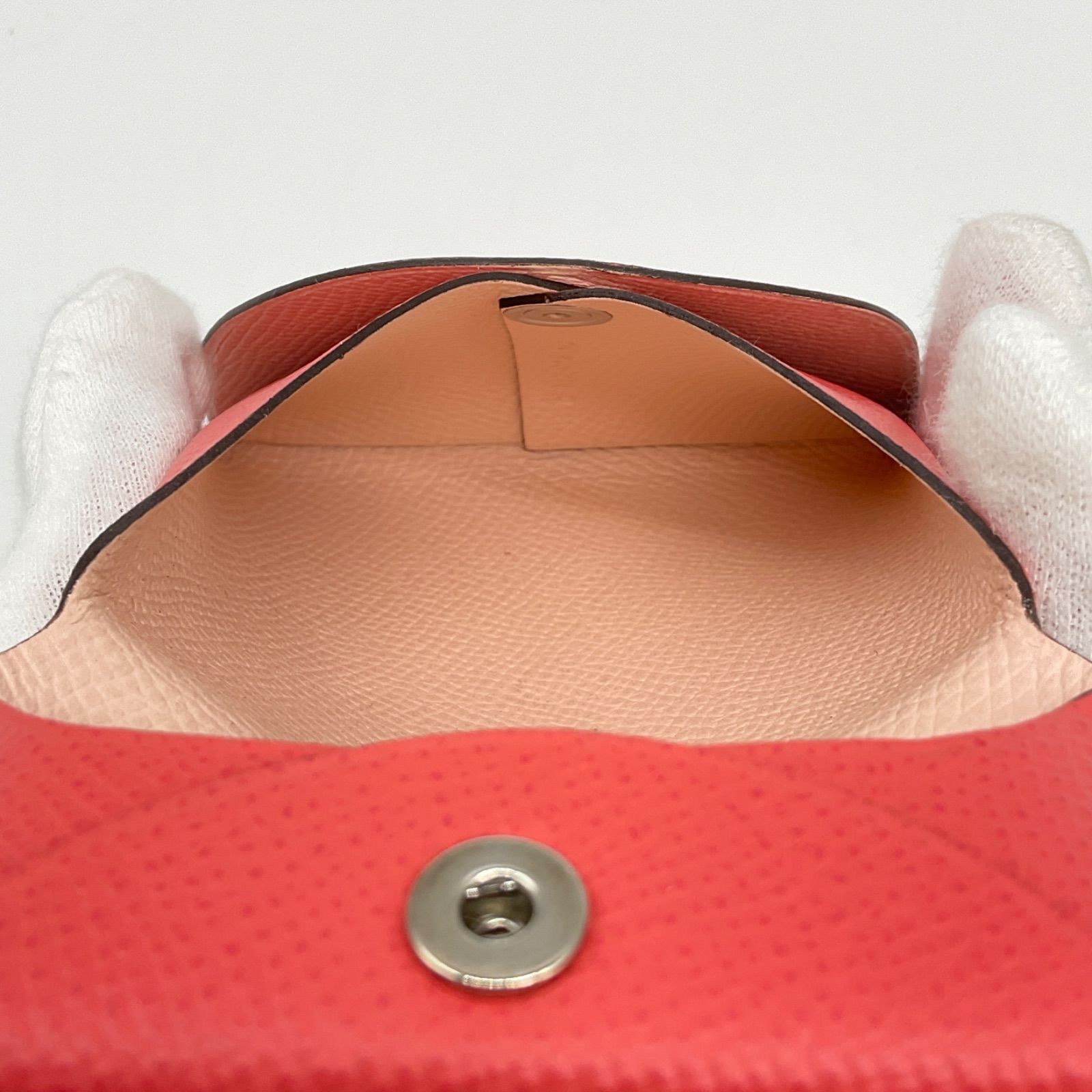 ○HERMES エルメス バスティア ピンク系×ベージュ系 バイカラー