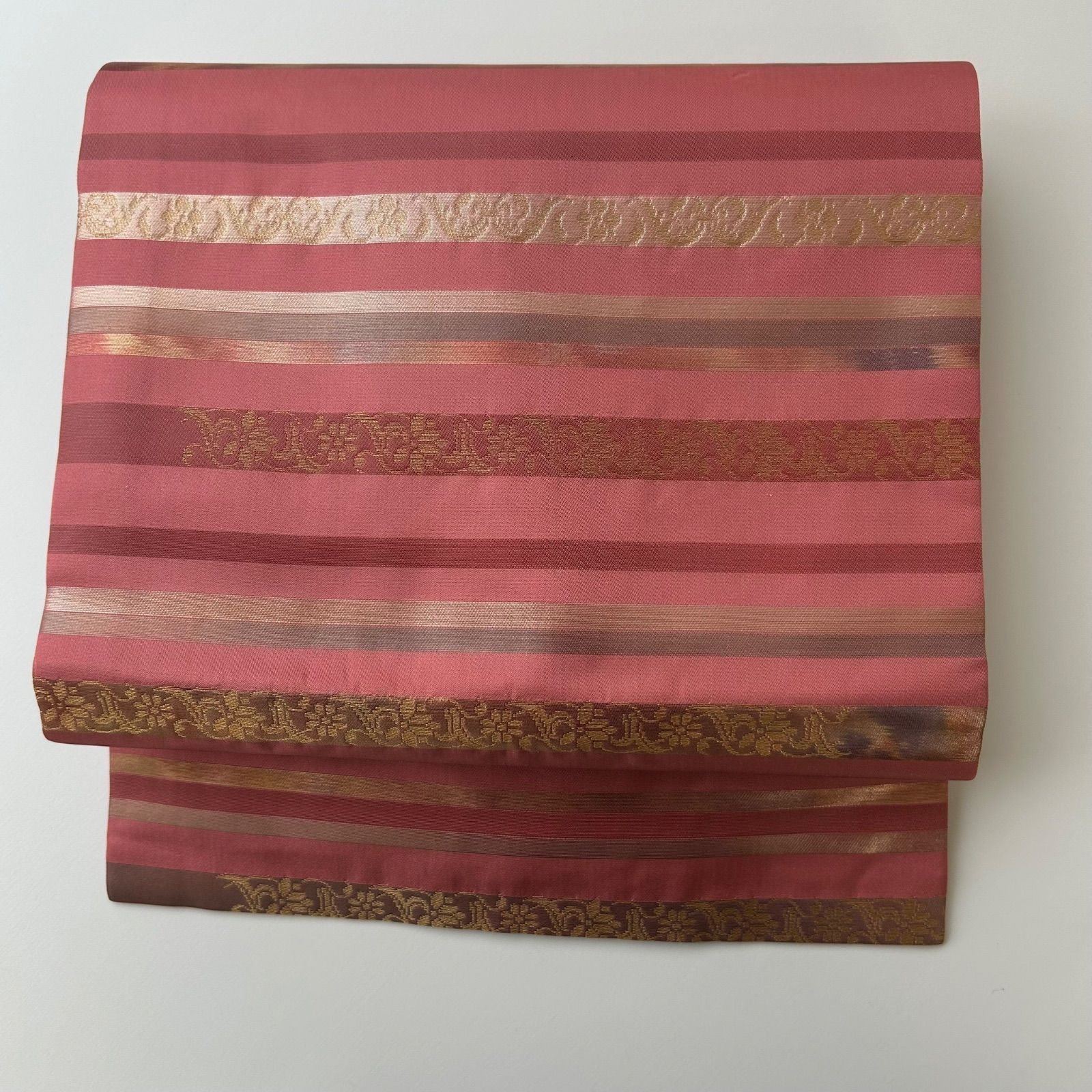 九寸名古屋帯 正絹 花唐草 イ6303 九寸名古屋帯 正絹 花唐草 イ6303