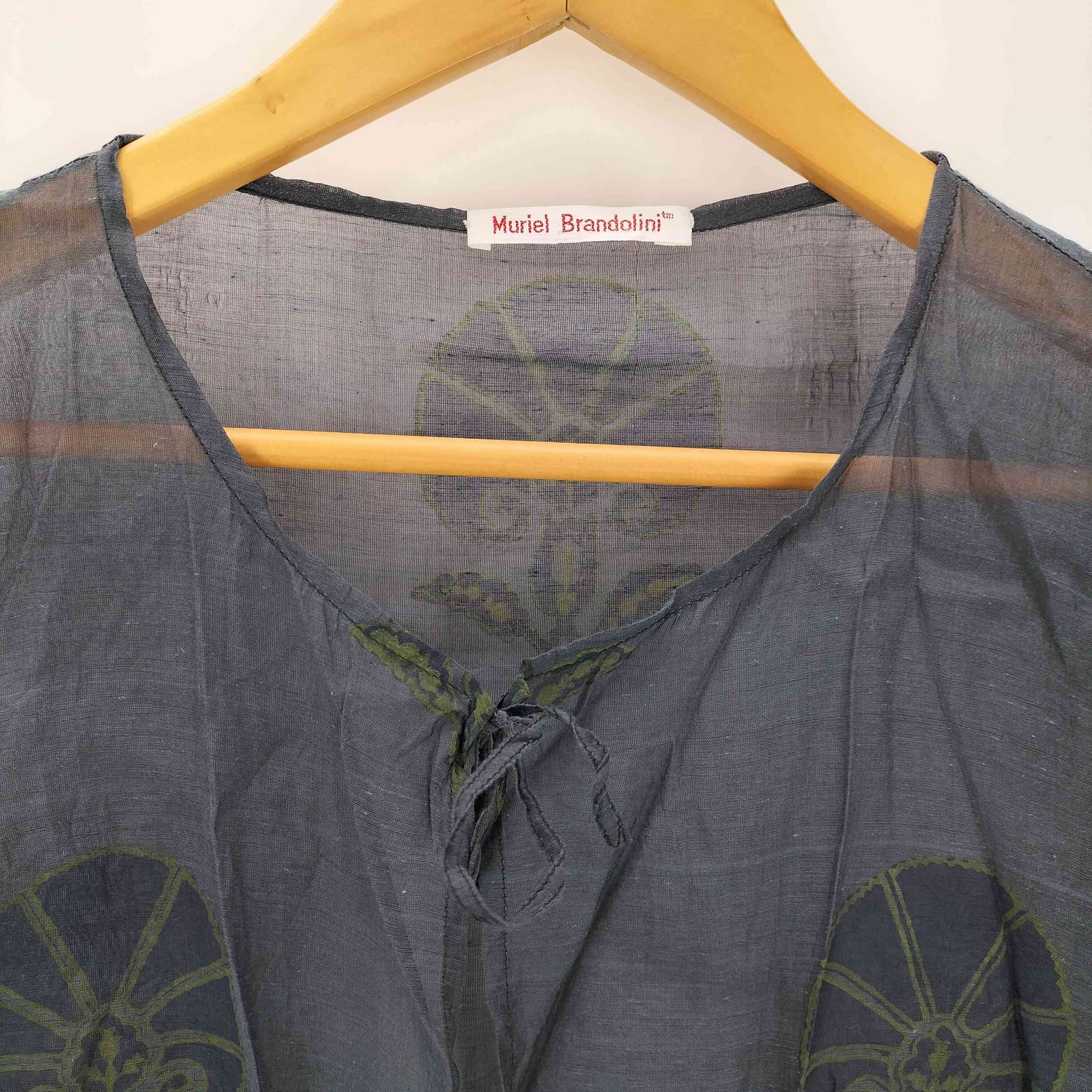 USED古着(ユーズドフルギ) Muriel Brandolini シースルーカーディガン レディース 表 中古 古着 0411 ユーズドフルギ USED古着 Muriel Brandolini シースルー