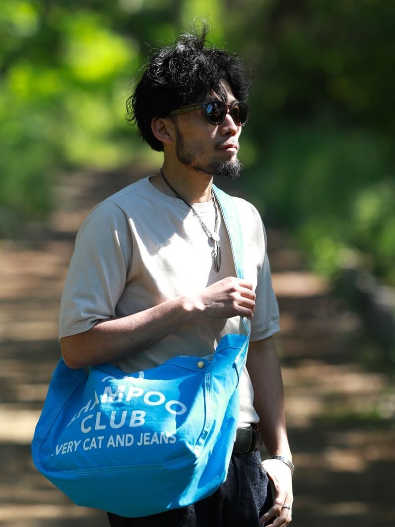 TCBジーンズ プリント ニュースペーパーバッグ TCB jeans Brand-News