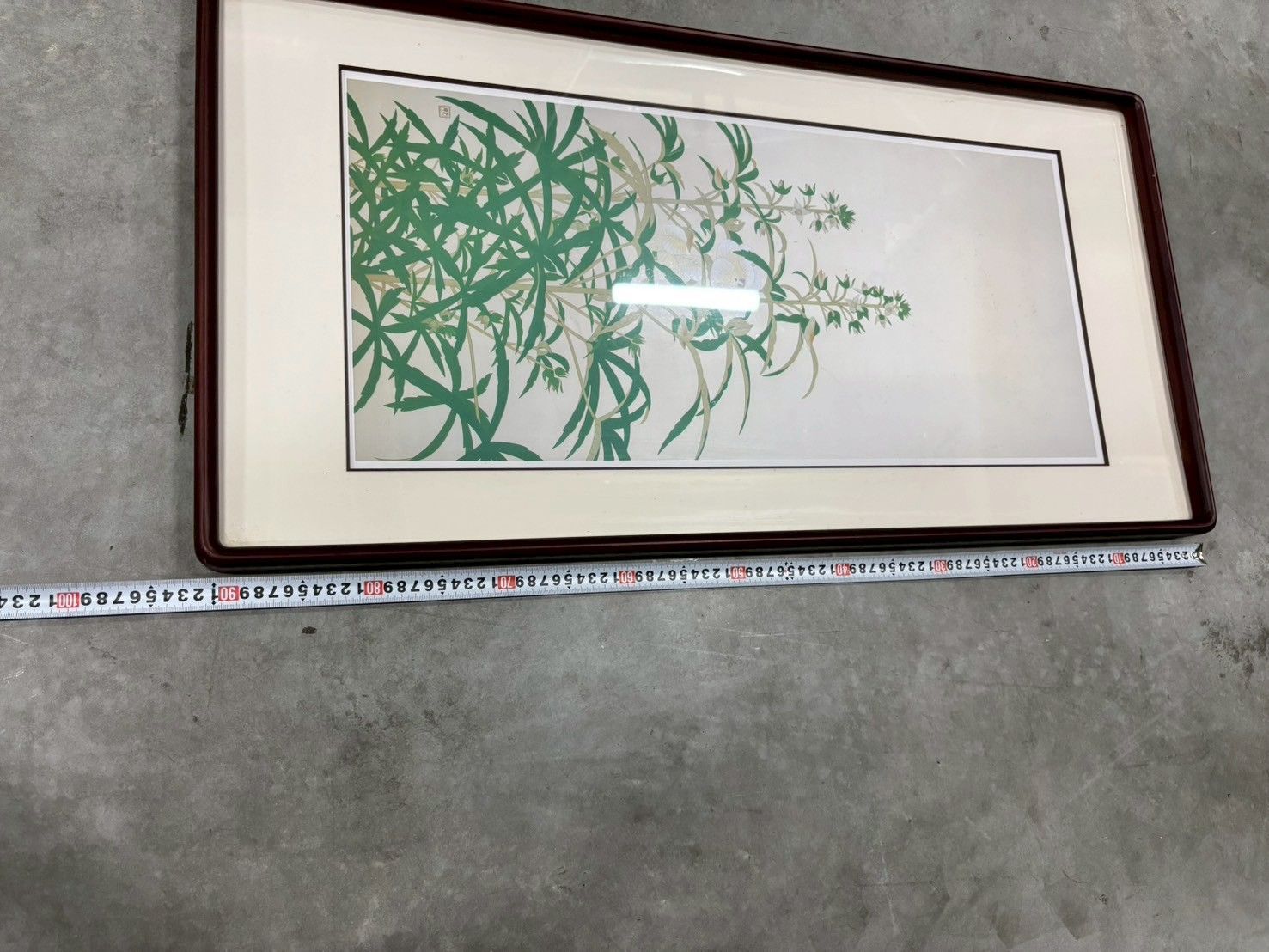 掛軸　土田麦僊/黄蜀葵　木版画限定200部の内H C番 掛軸 土田麦僊/黄蜀葵 木版画限定200部の内H C番