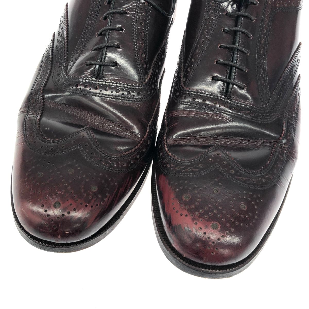フローシャイム 10 1/2 - Vintage Florsheim Mens Black Royal