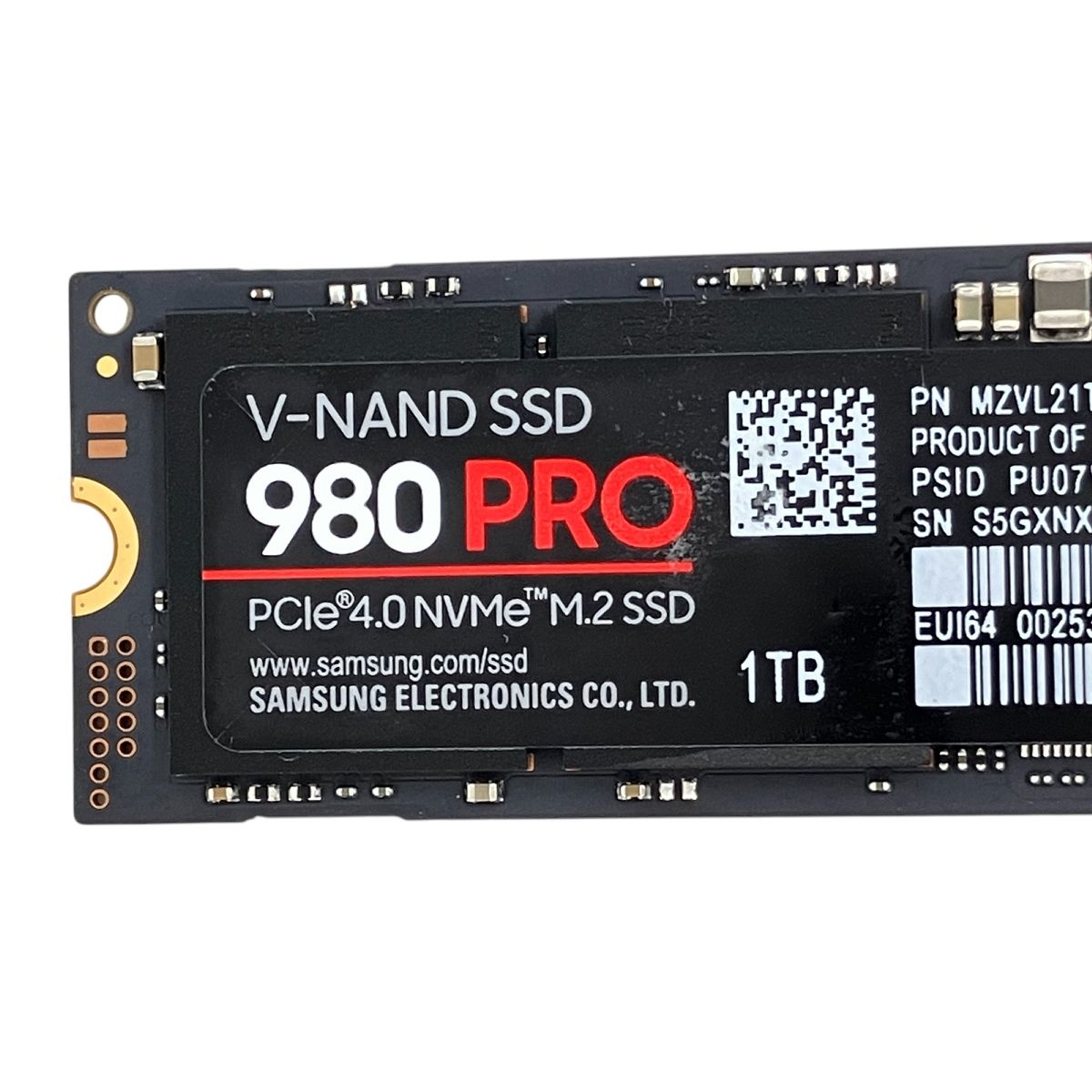 SAMSUNG SSD 980 PRO MZ-V8P1T0B/IT 1TB PC周辺機器 未使用