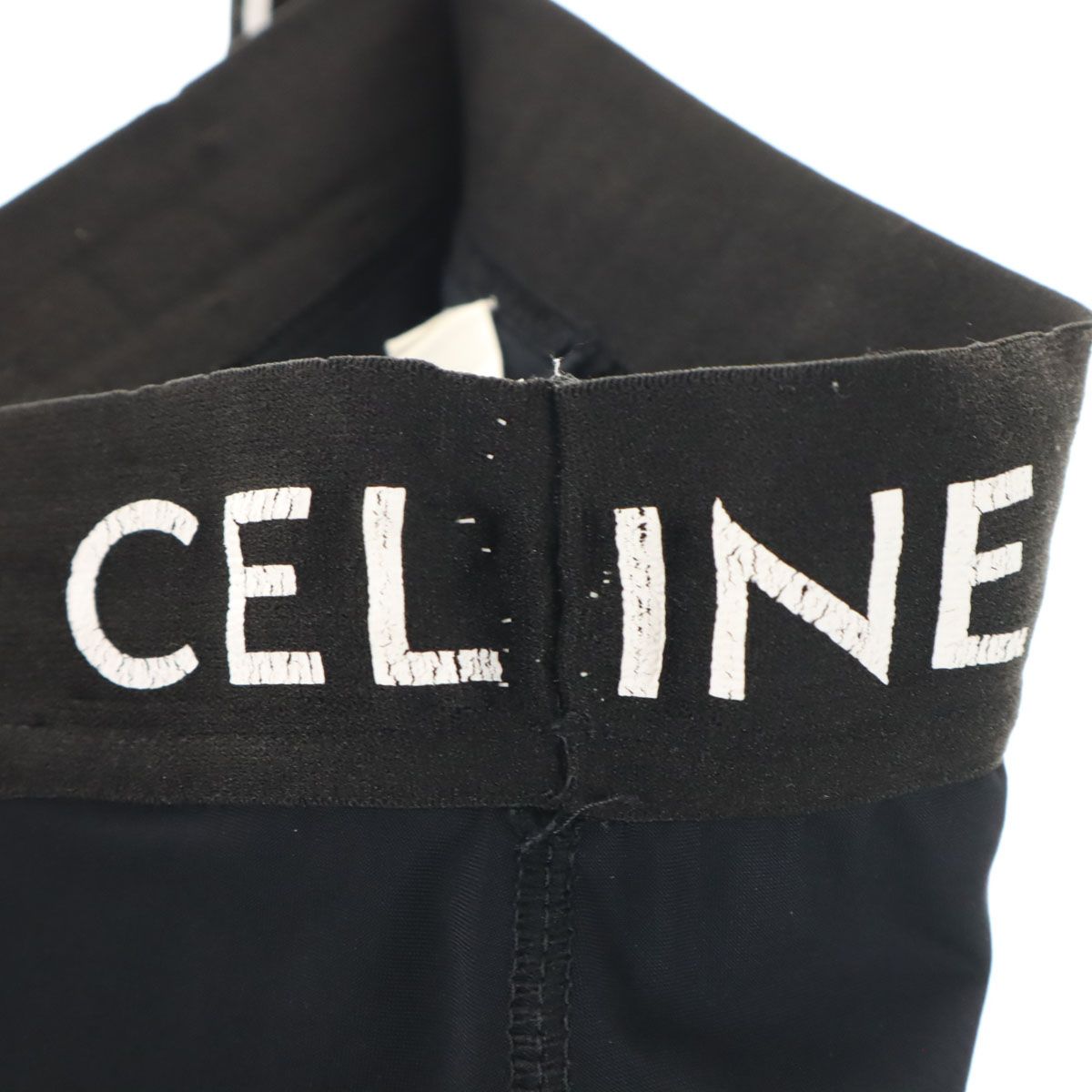 CELINE 人気 セリーヌ フランス製 トレーニング タイツ XS ブラック