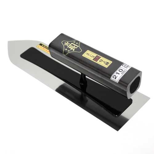 【新品・2営業日で発送】SK11(エスケー11) 金長 仕上鏝ステン0.3黒塗角柄 210MM