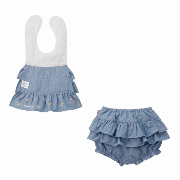 ミキハウス正規販売店|ミキハウス mikihouse うさこ スタイ ブルマセット フリー フリー 70-90cm ブルー 15 STEELWINDOWSANDDOORS_COM