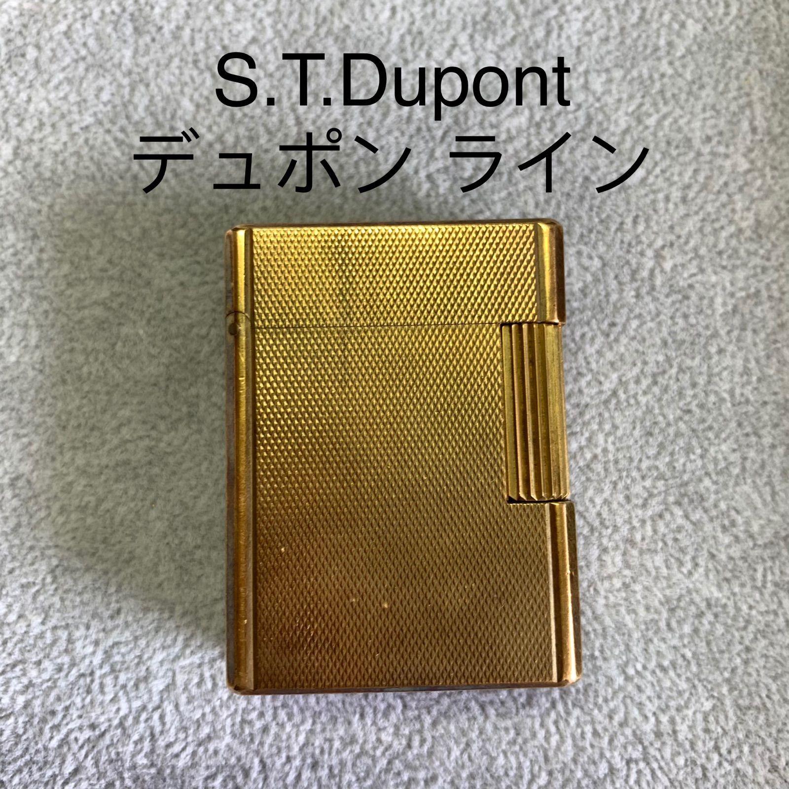 S.T.DUPONTデュポン ライター ゴールド - メルカリ