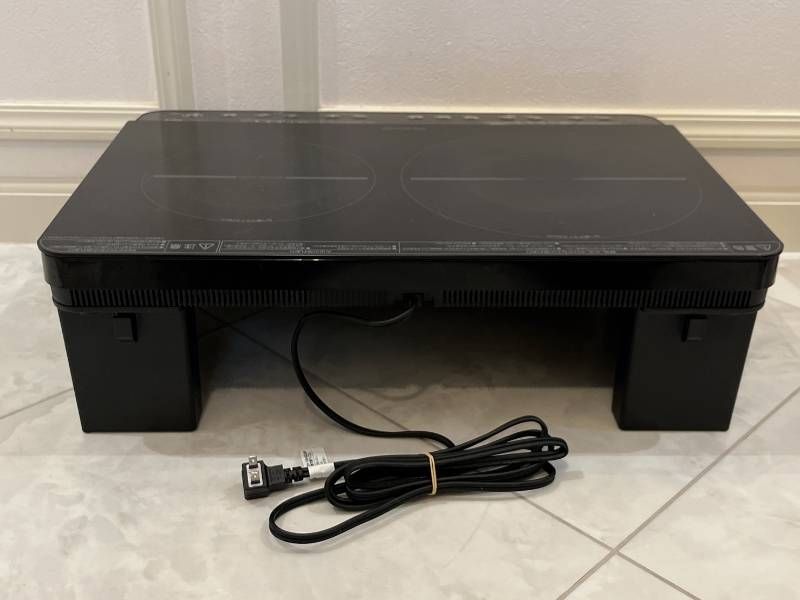 2口IHコンロ IHK-W13S-B