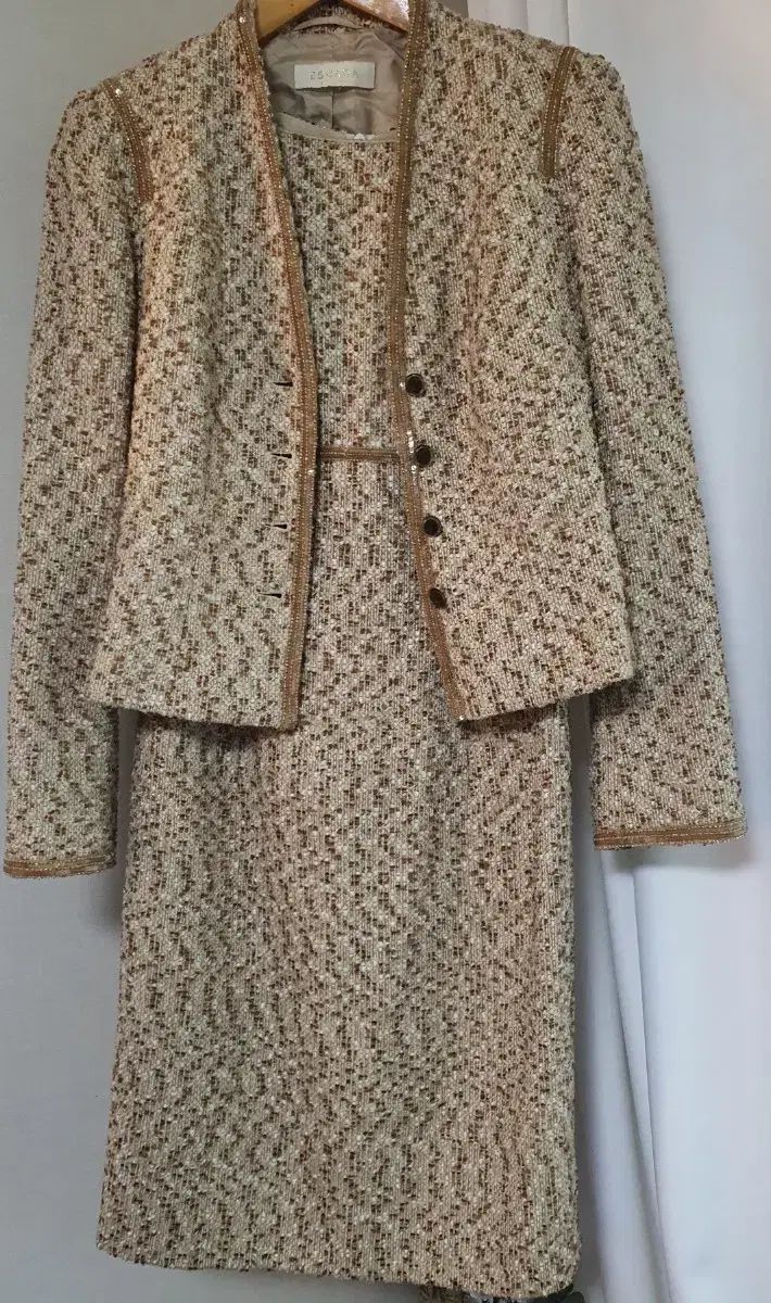 エスカーダ ツイード ワンピース セットアップ