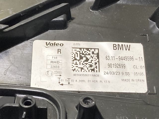 BMW F44 RHD ヘッドライト 2シリーズ F44/セダン(グランクーペ) 純正