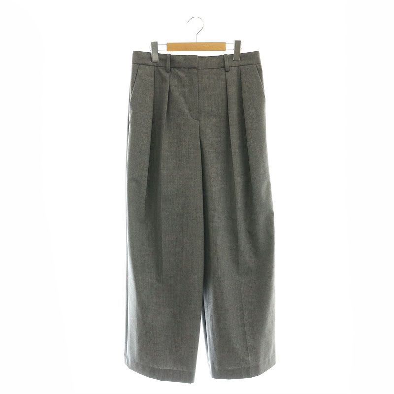 セオリー Theory 23SS Tailor DBL Pleat Pant GH パンツ ストレート スラックス 6 グレー |AT OS