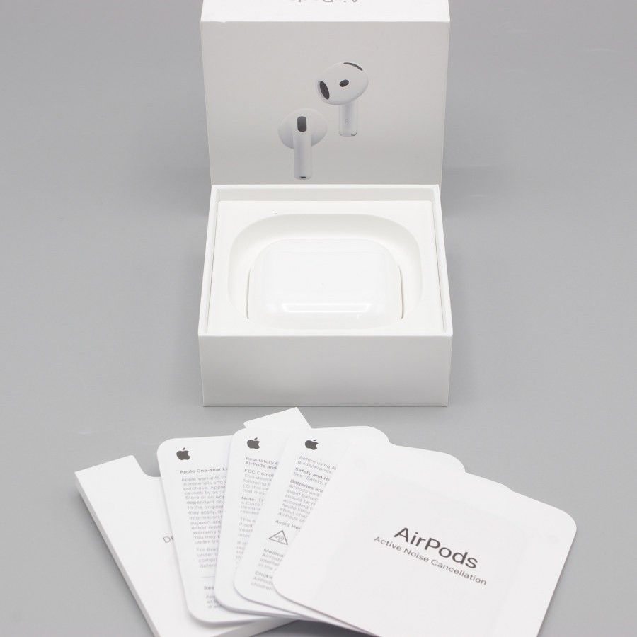 美品】Apple AirPods 4 MXP93J/A ワイヤレスイヤホン アクティブノイズ 