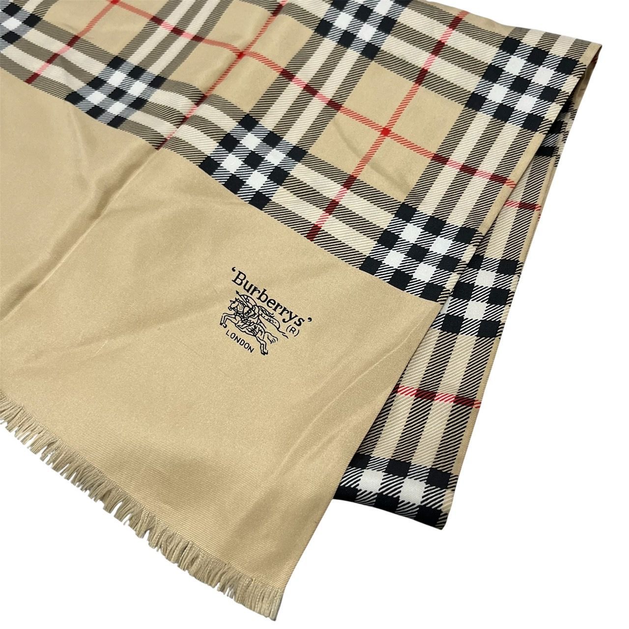 【シャドーホース✨シルク】BURBERRY バーバリー ノバチェック ストール シャドーホース✨シルク】BURBERRY バーバリー ノバチェック